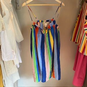 Mara Hoffman gathered mini dress. Size medium